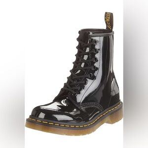 Dr. Martens Black Patent Leather Boots 1460 style size HALF OFF MSRP